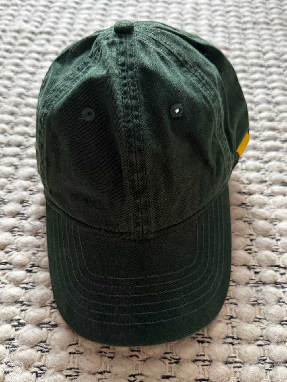 Yellow Label Co Hat in Dark Green